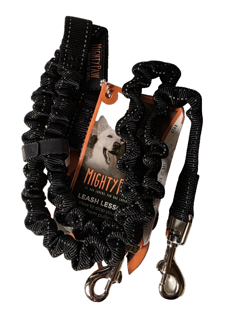 Mighty Paw Bungee X2 Lite Leash Extension Sm/Med Dog Hands Free Walking Running